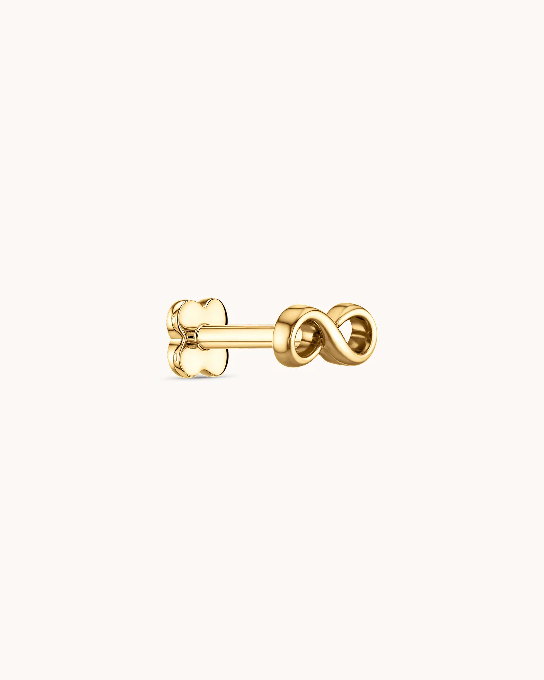 Infinity Piercing Stud In Gold