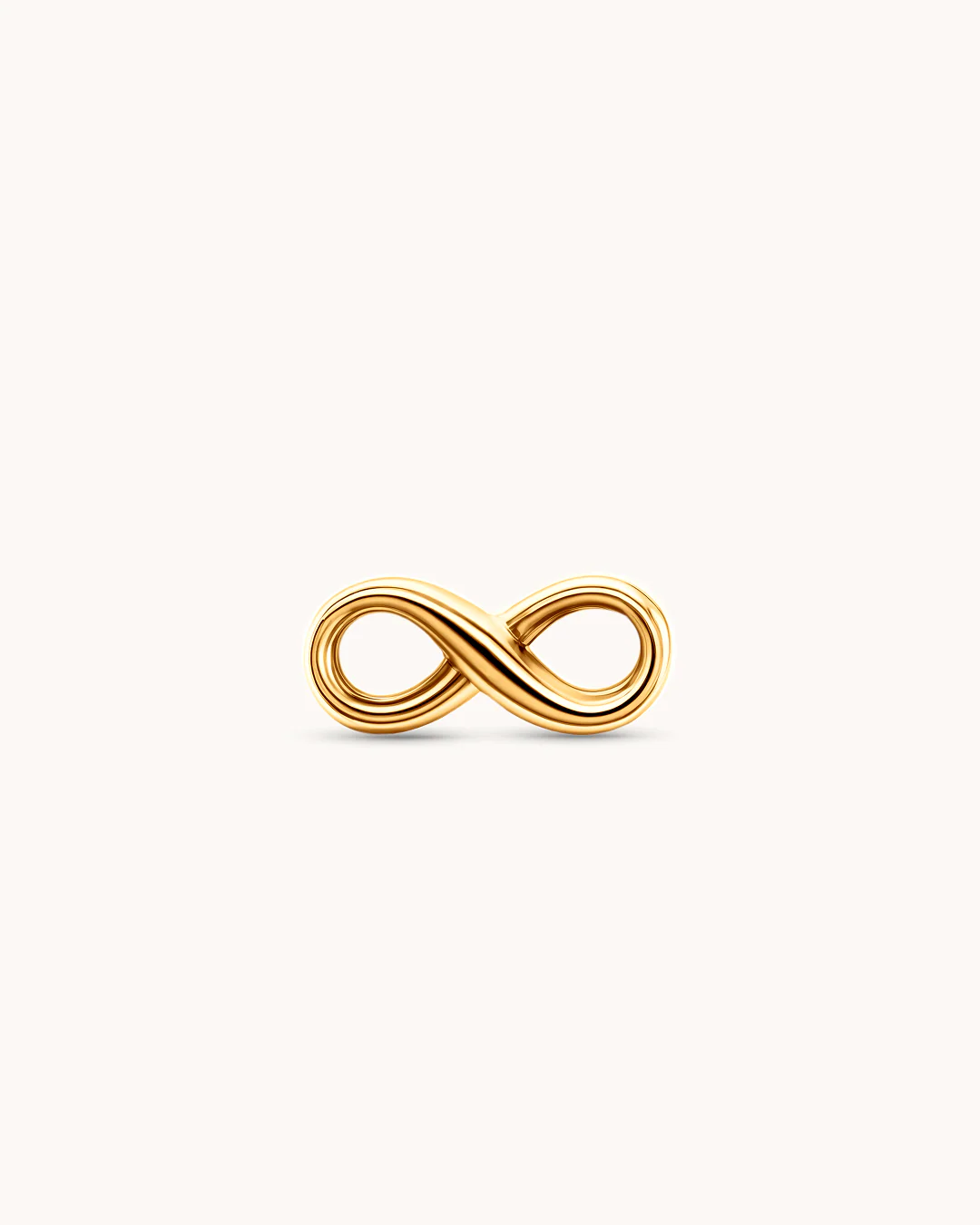 Infinity Piercing Stud In Gold - Image 2
