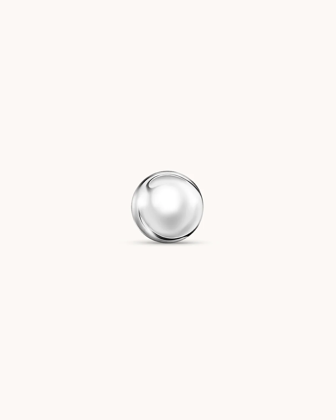 Ball Piercing Stud In Platinum - Image 2