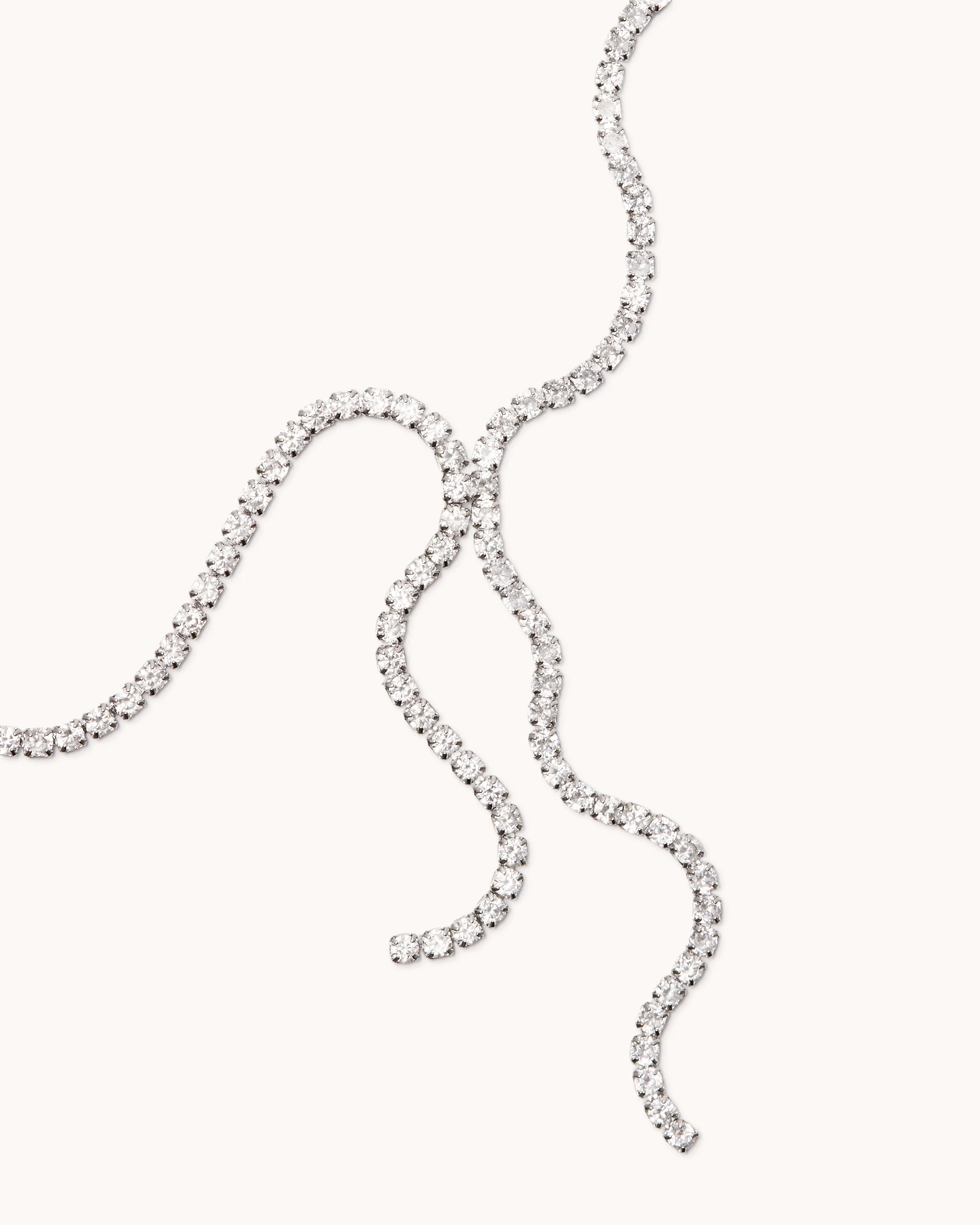 Crystal Lariat Necklace - Image 3