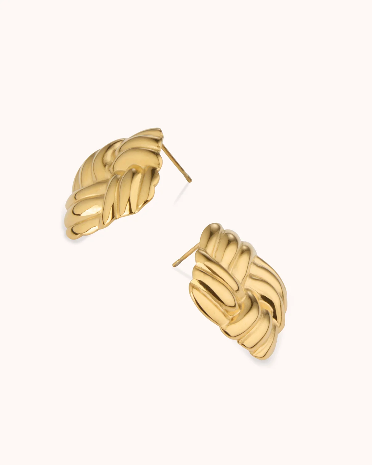 Waterproof Knot Studs in Gold - Image 2