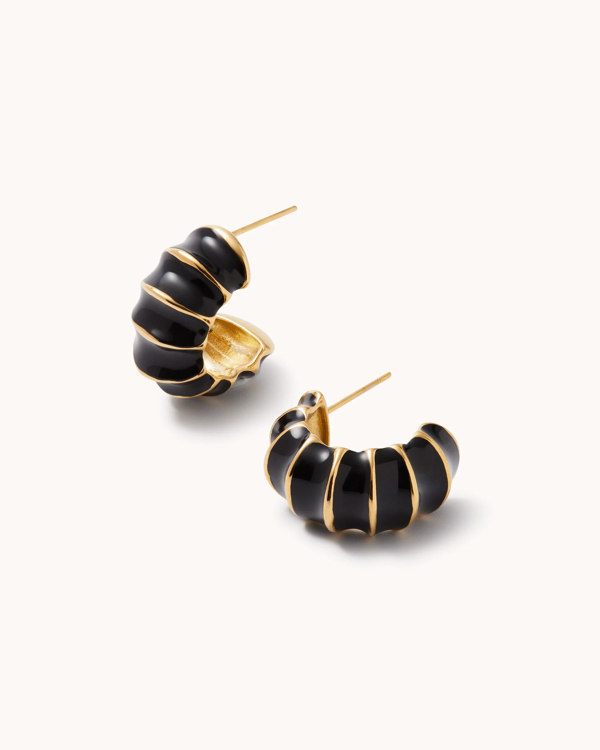 Bamboo Enamel Hoops - Image 5