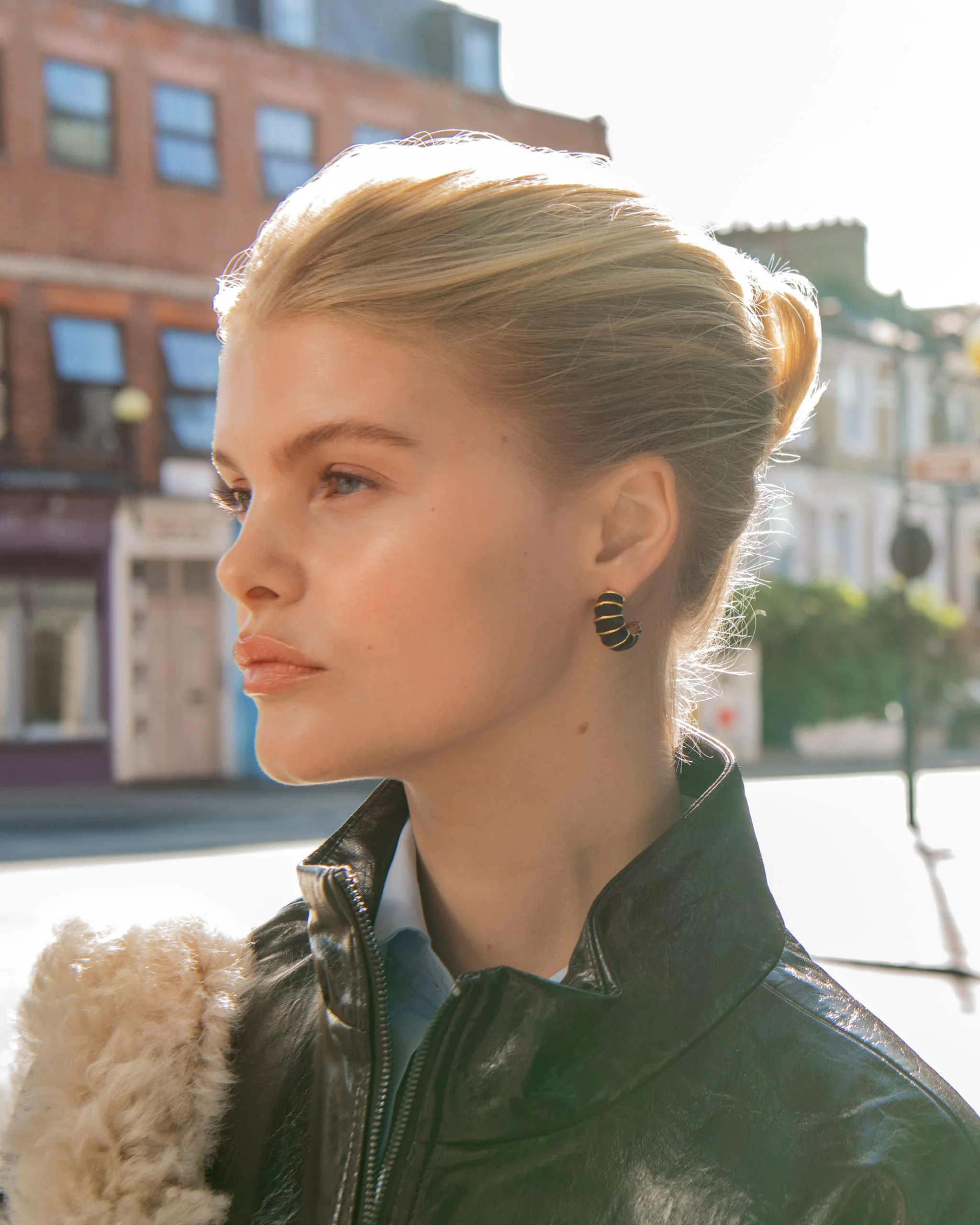 Bamboo Enamel Hoops - Image 6