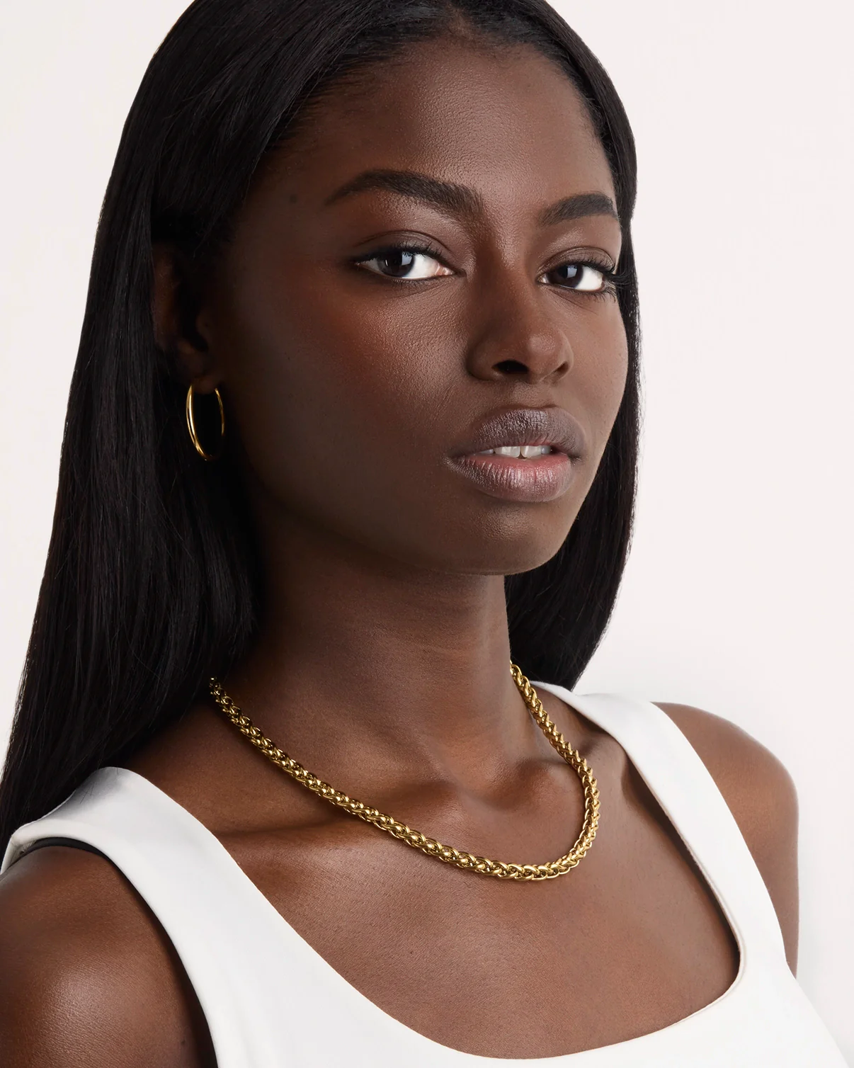 Waterproof Chunky Chain Necklace in Gold - Image 2