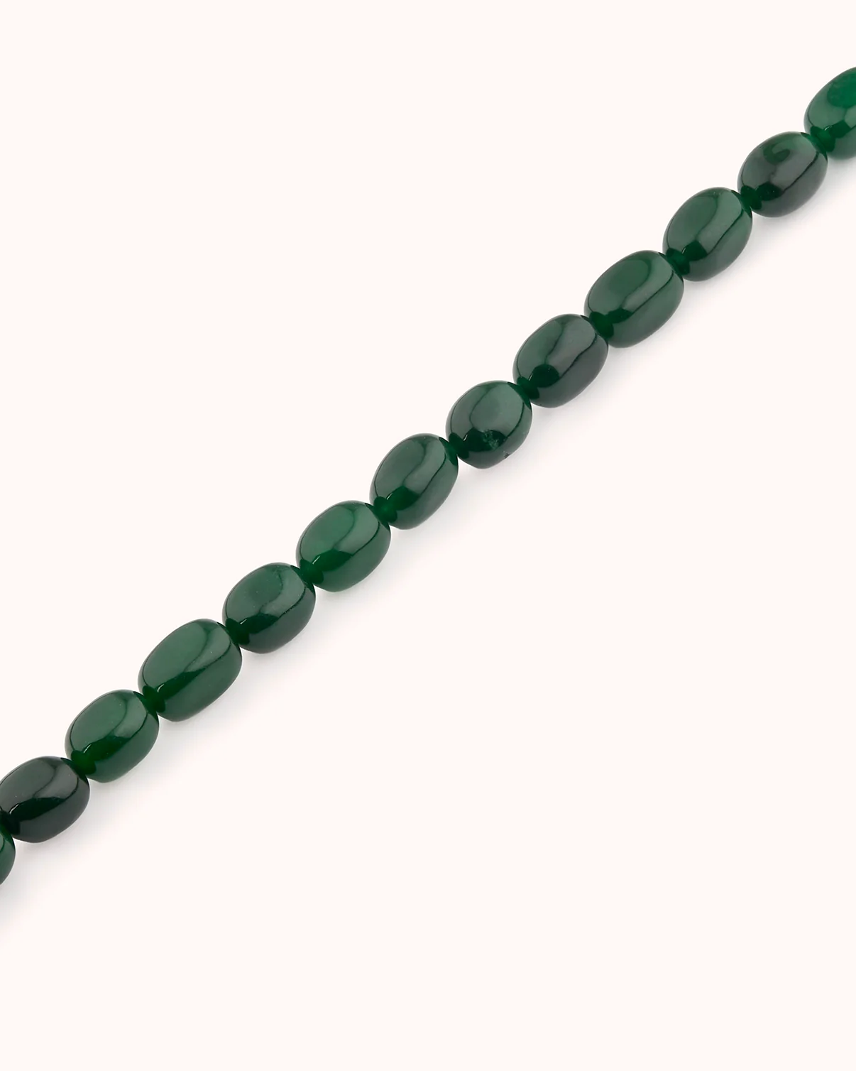 Chunky Textured Beaded Necklace in Green - Image 3