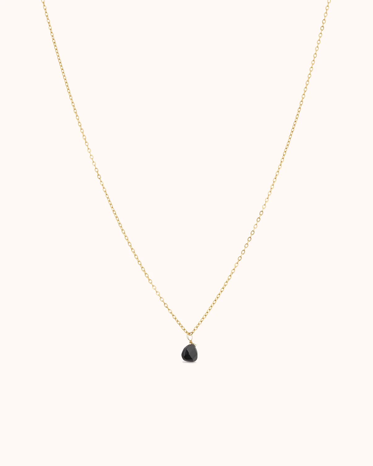 Semi-Precious Stone Pendant Necklace in Gold