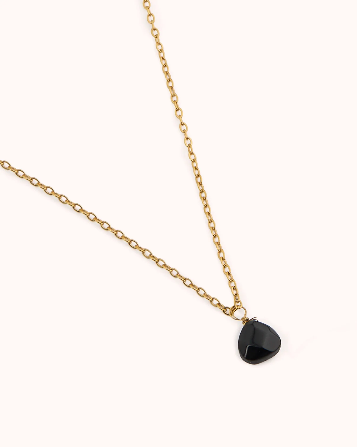 Semi-Precious Stone Pendant Necklace in Gold - Image 3