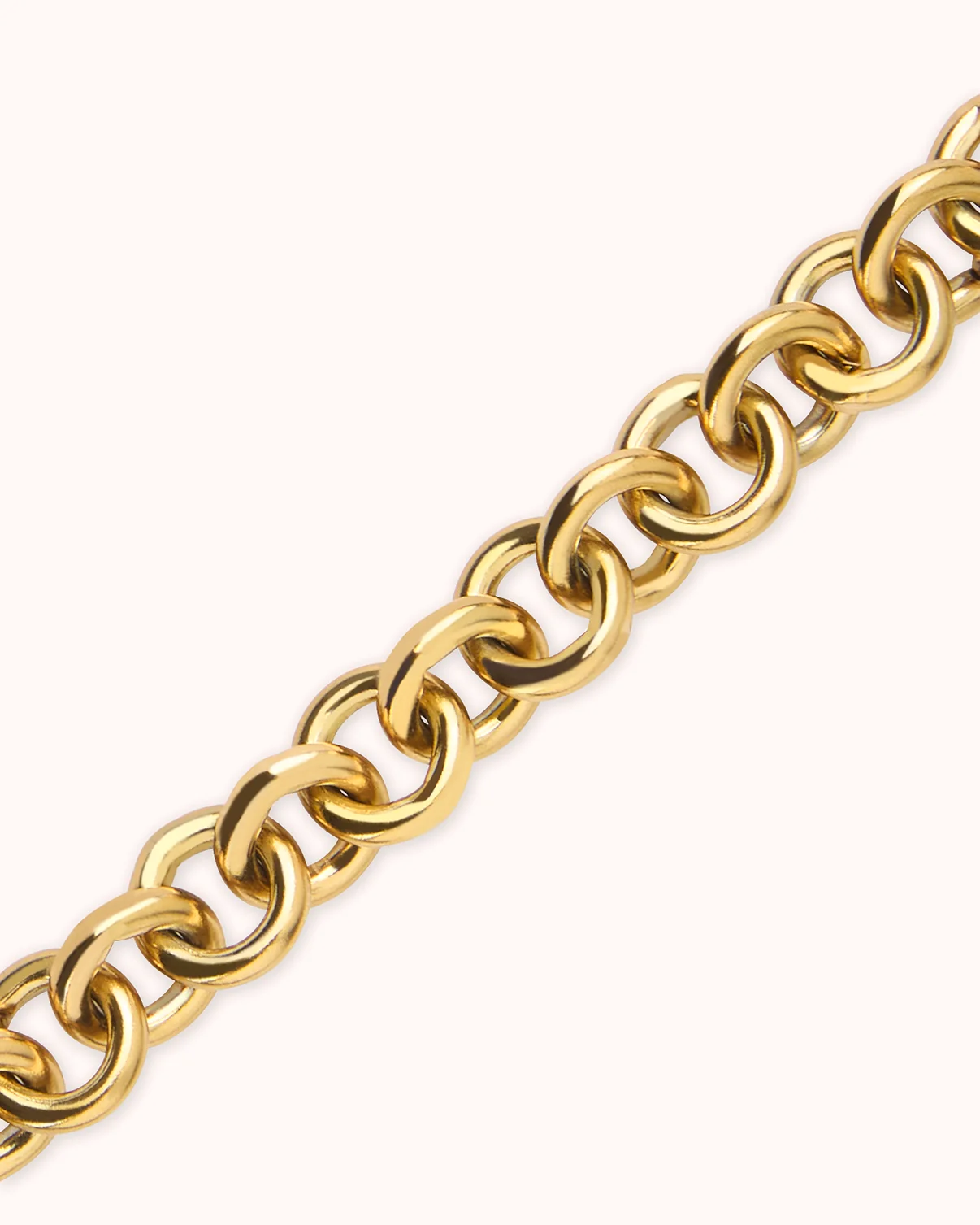 Waterproof Oval Link Bracelet in Gold - Image 2