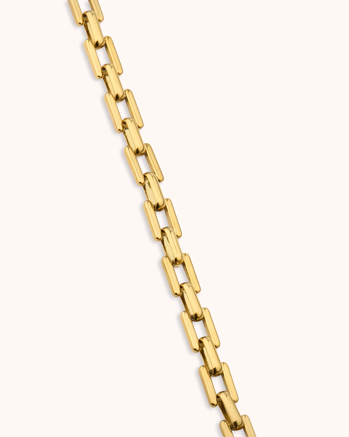 Waterproof Chunky Square Chain Bracelet in Gold - Image 3