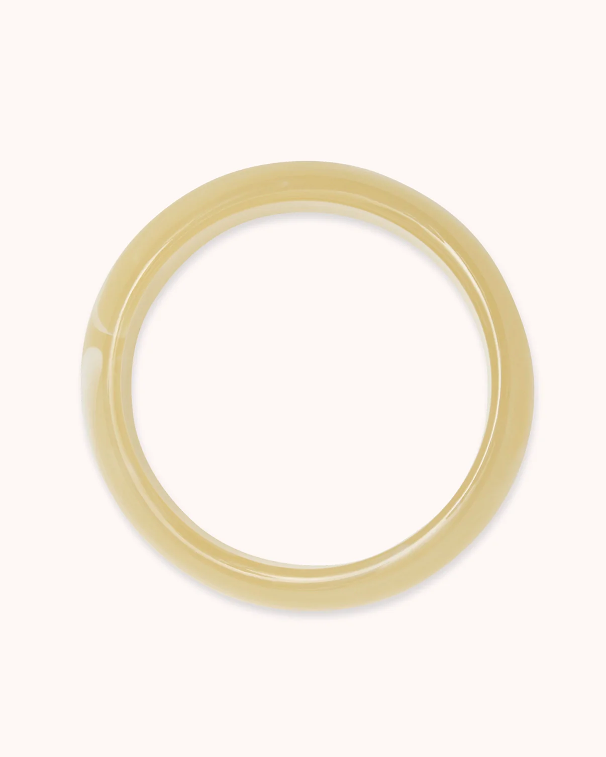 Chunky Resin Bangle in Cream - Image 3