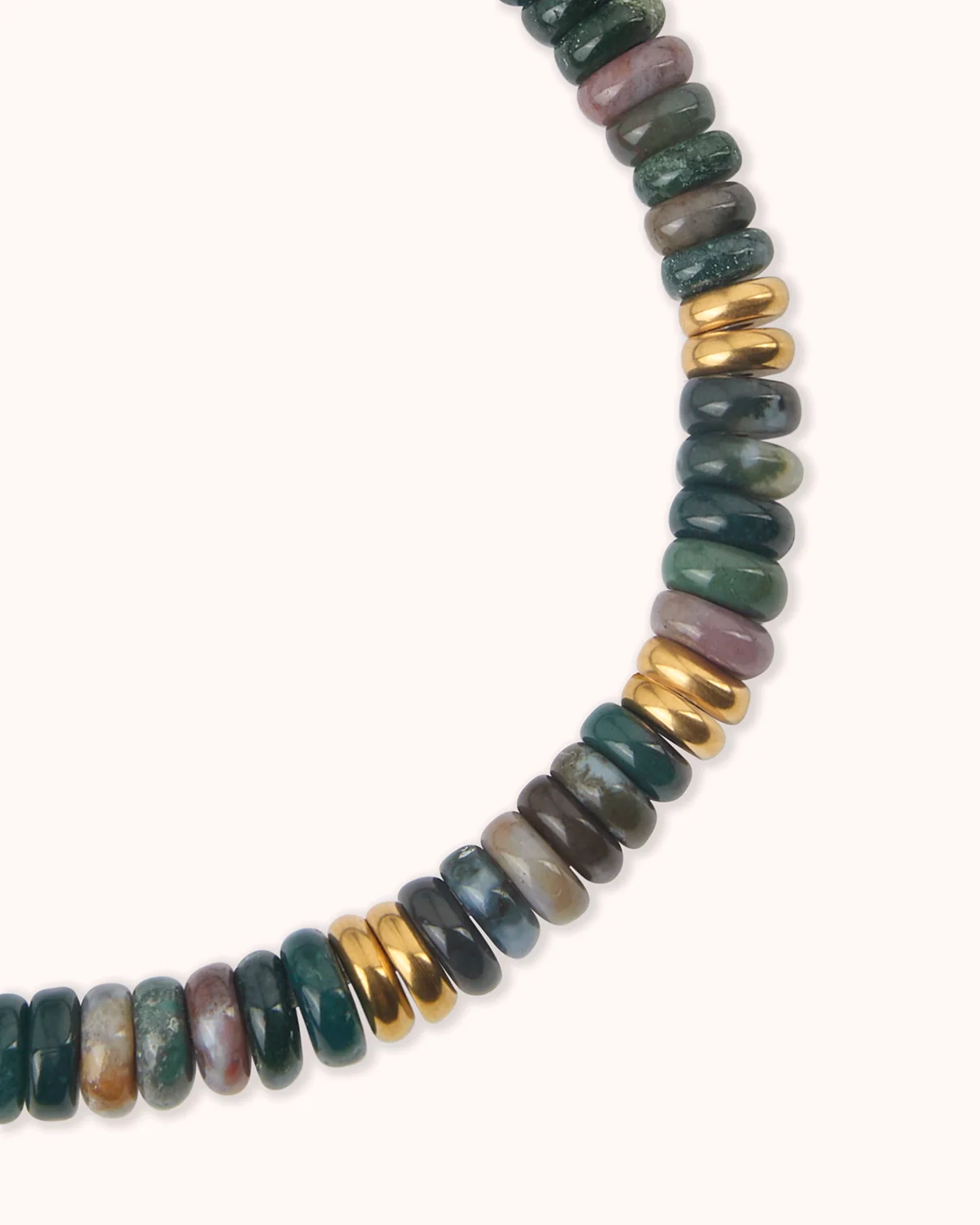Semi-Precious Beaded Bracelet in Green - Image 3
