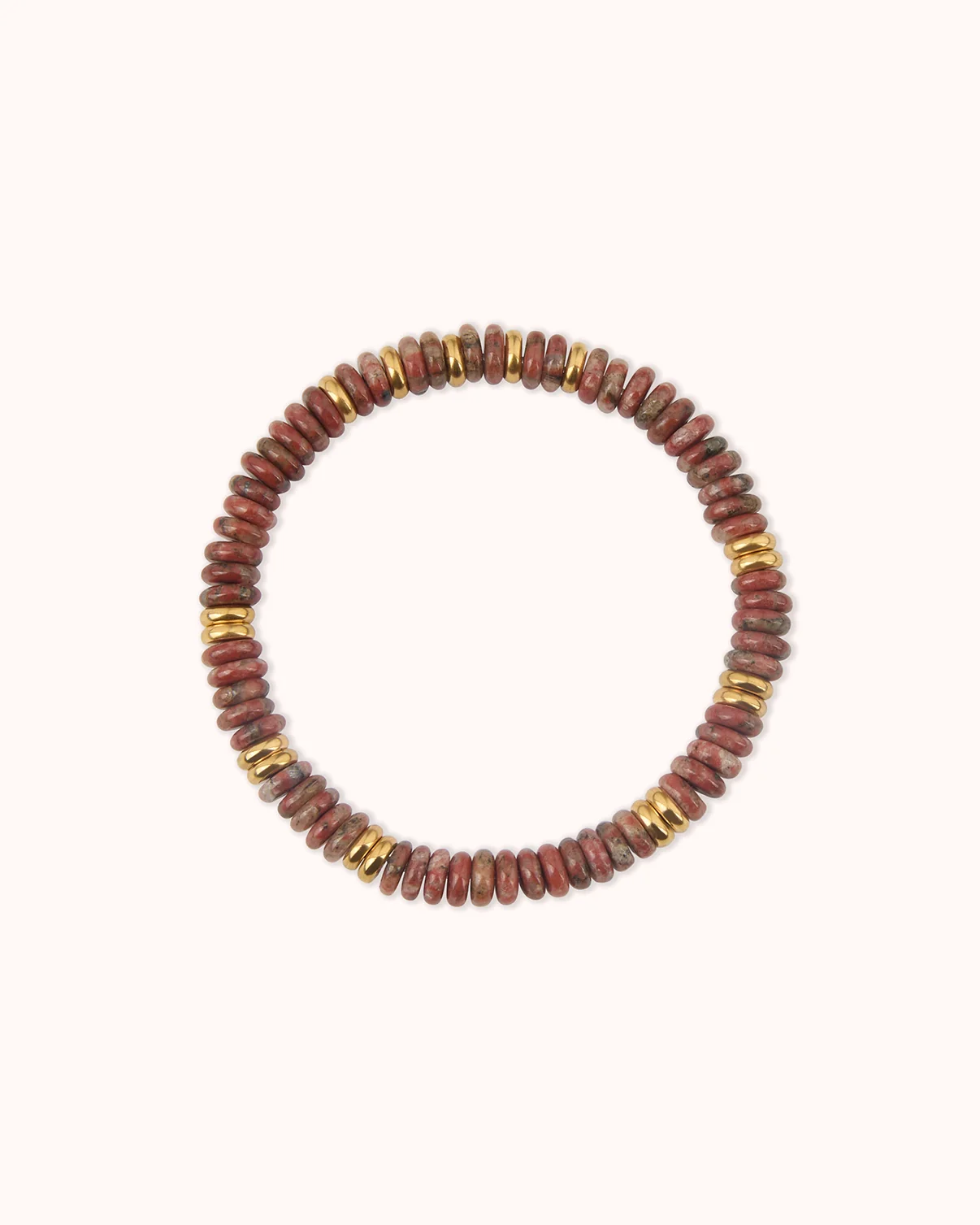 Semi-Precious Beaded Bracelet in Brown