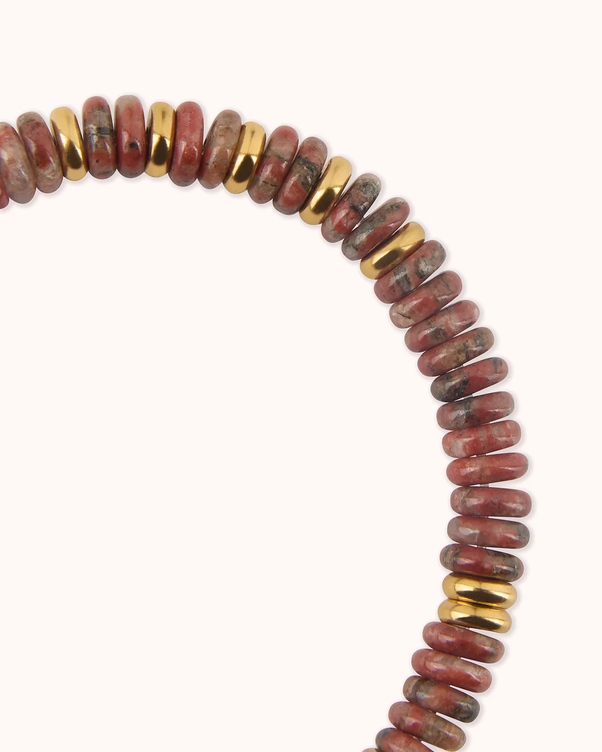 Semi-Precious Beaded Bracelet in Brown - Image 3