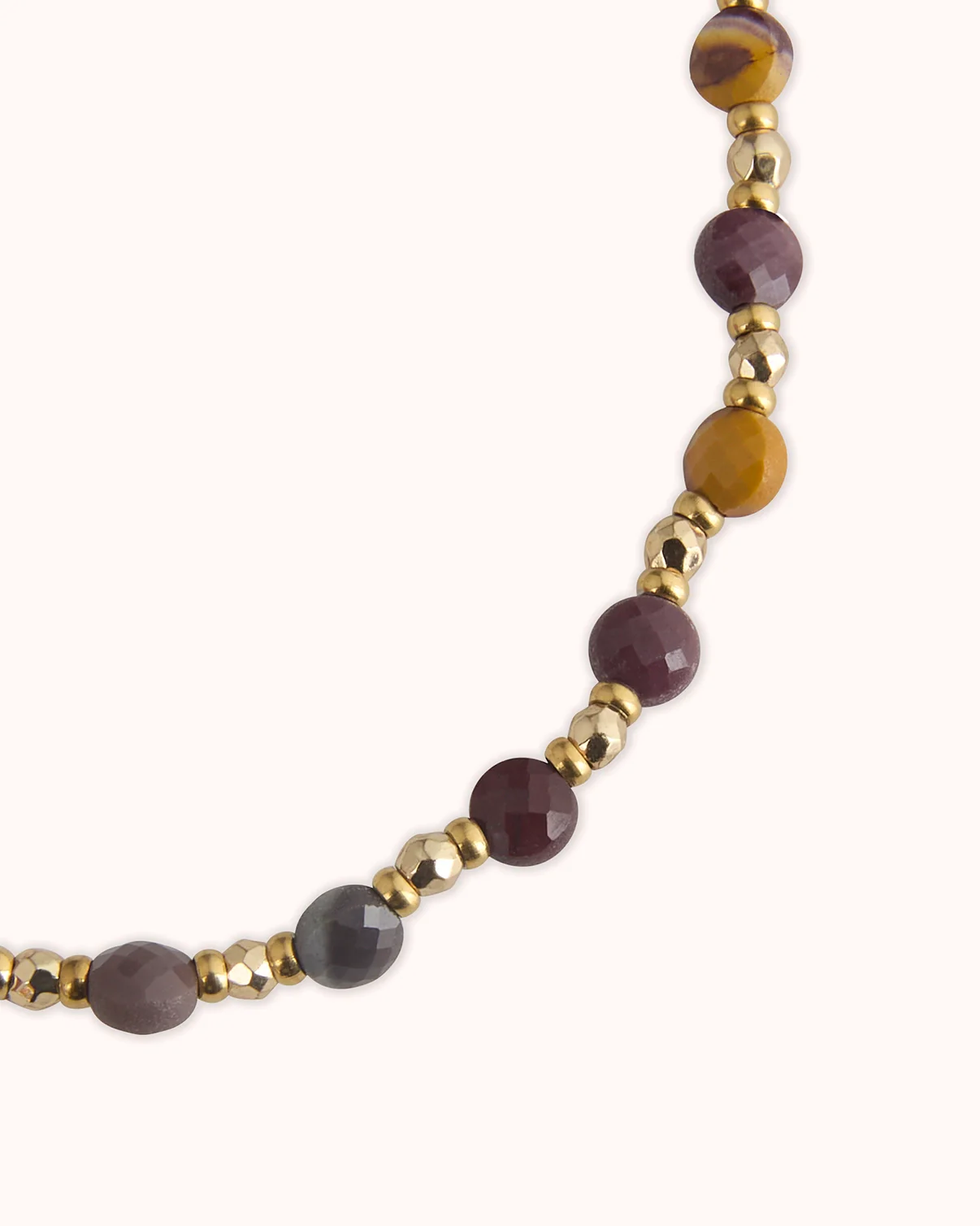 Waterproof Beaded Bracelet in Brown - Image 3