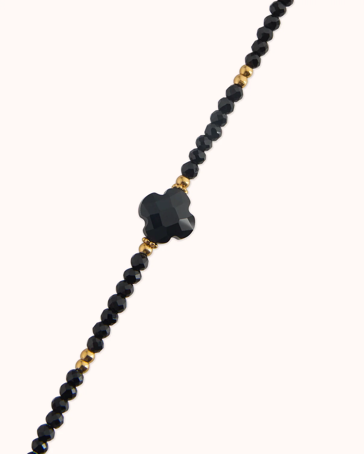 Waterproof Beaded Flower Bracelet in Gold - Image 3