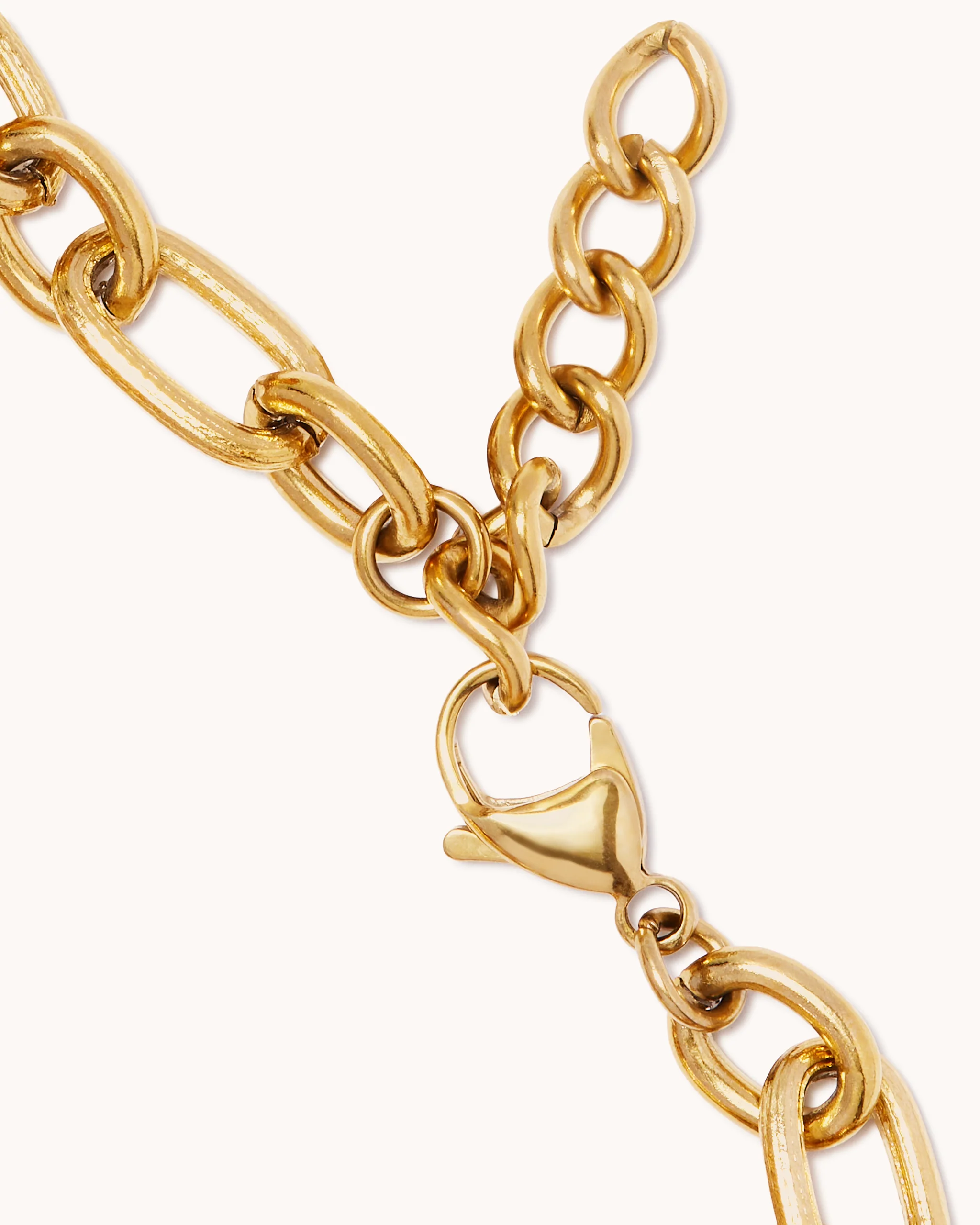 Chunky Charm Bracelet in Brown - Image 4