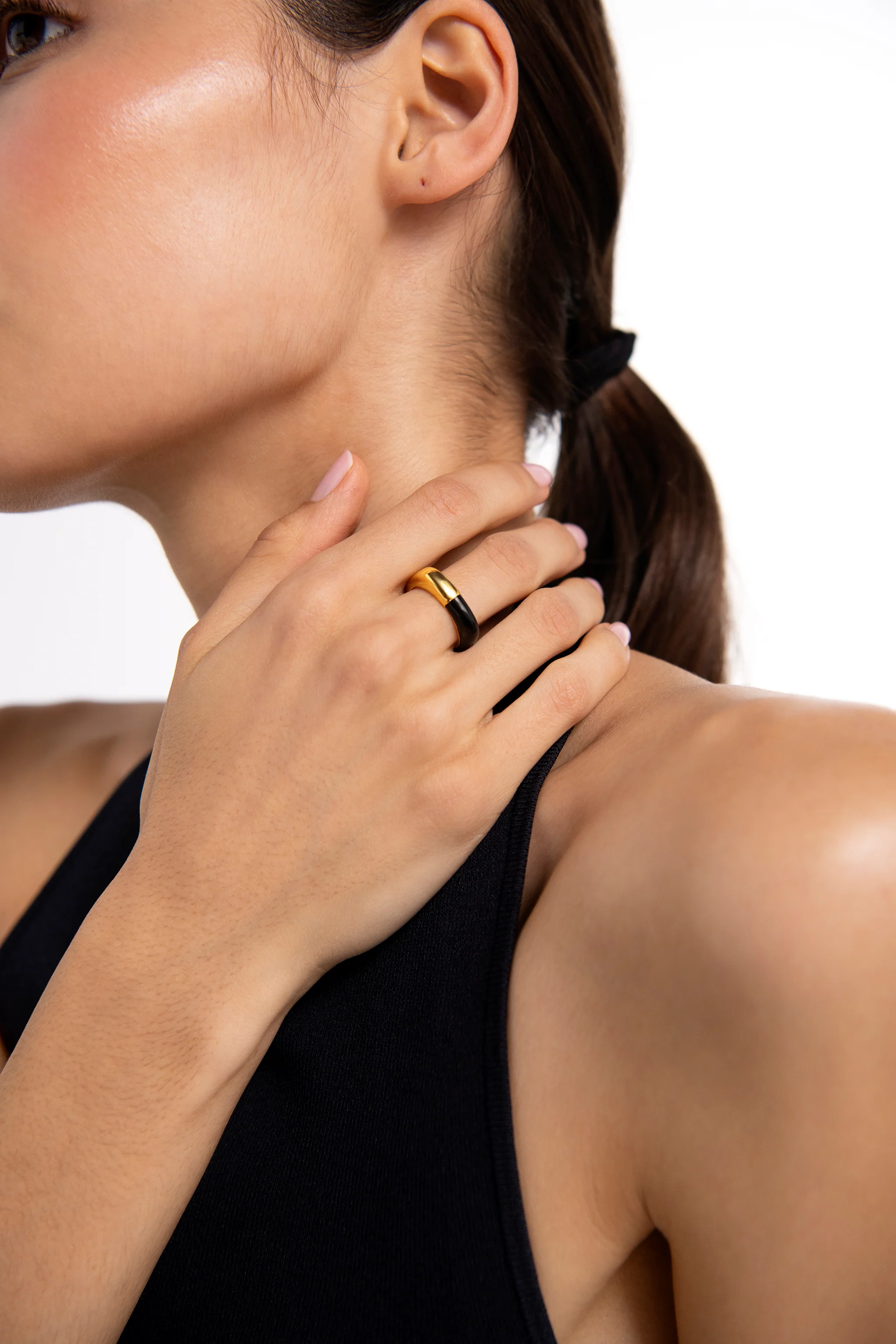 Square Enamel Ring - Image 2
