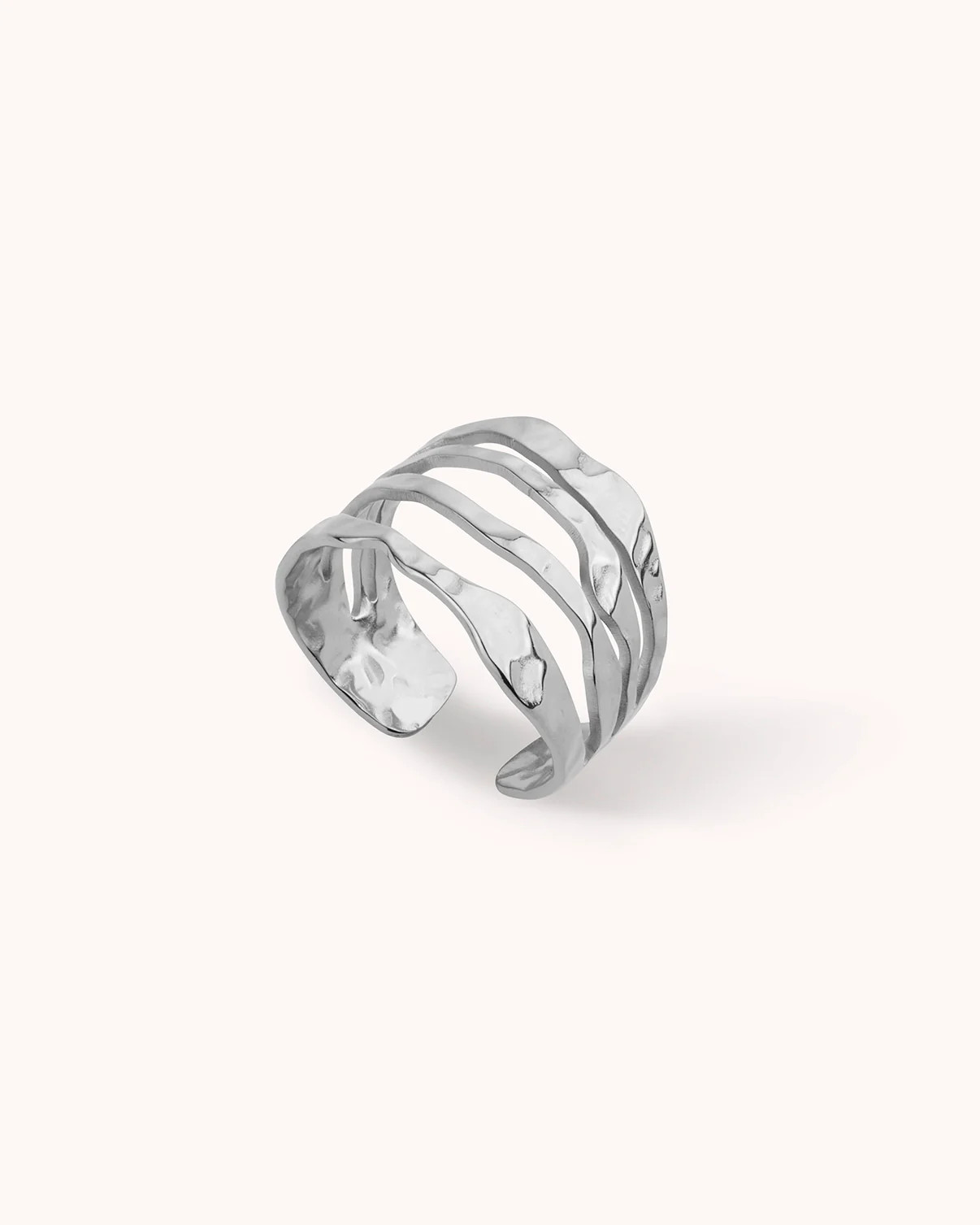 Waterproof 4-Row Ring in Silver - Image 3