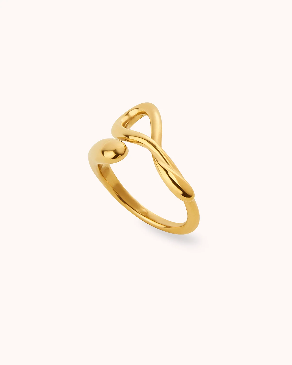 Waterproof Chunky Wrap Adjustable Ring in Gold - Image 3