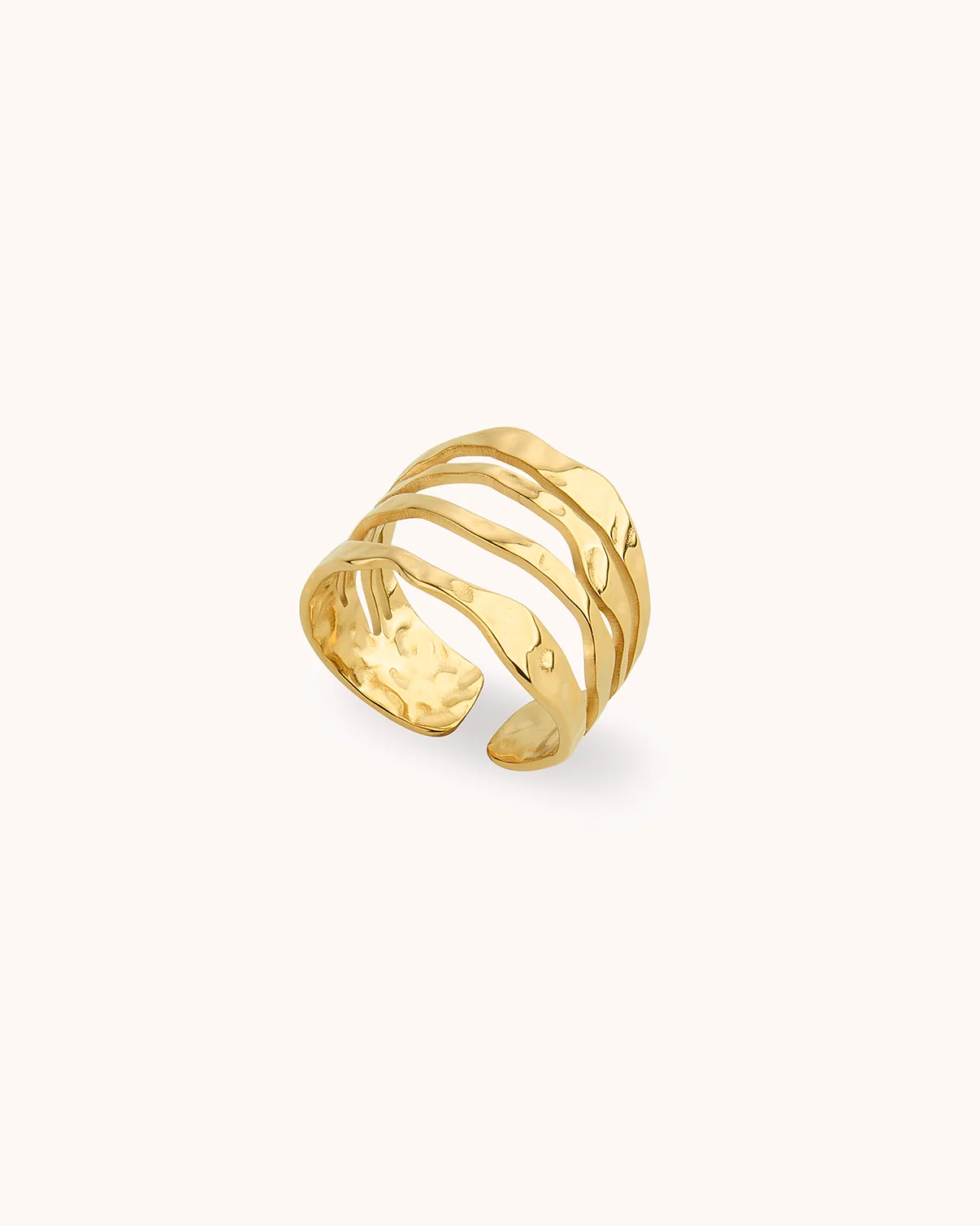 Waterproof 4-Row Ring in Gold - Image 3