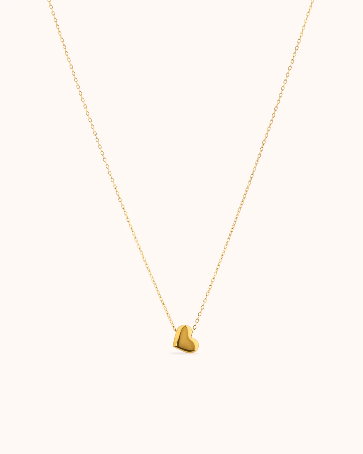 Chunky Heart Pendant Chain Necklace