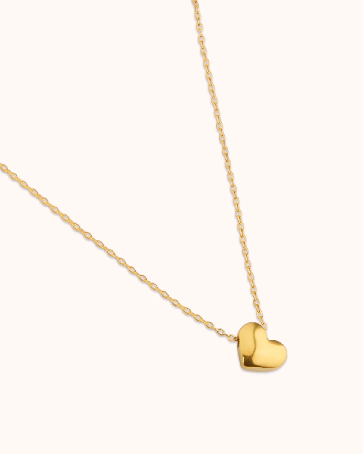 Chunky Heart Pendant Chain Necklace - Image 2