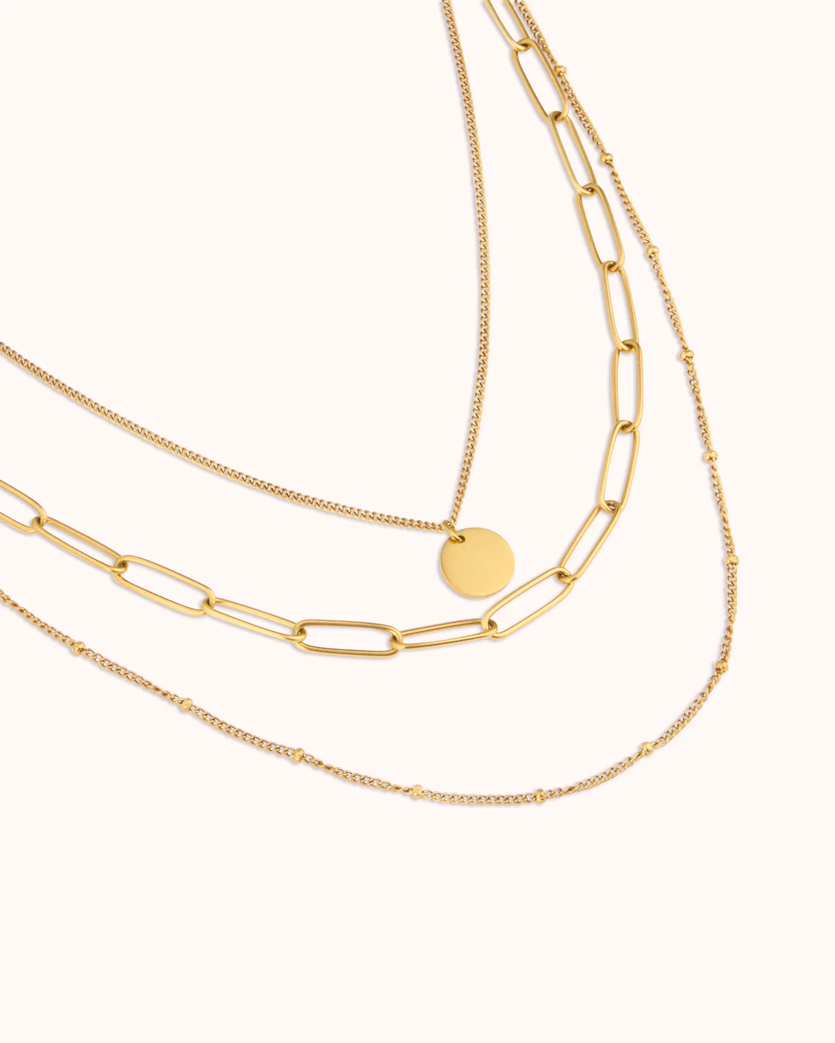 Pendant Cable & Link Chain Necklace Set - Image 3