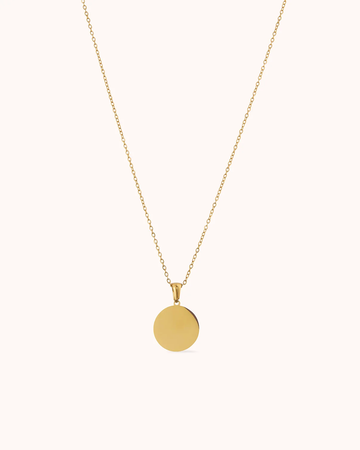 Long Ridged Pendant Chain Necklace