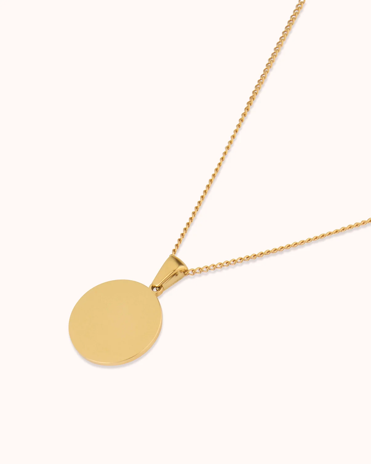 Circle Pendant Chain Necklace - Image 2