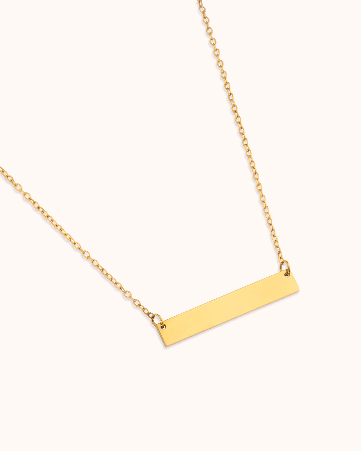 Long Rectangle Pendant Necklace - Image 2
