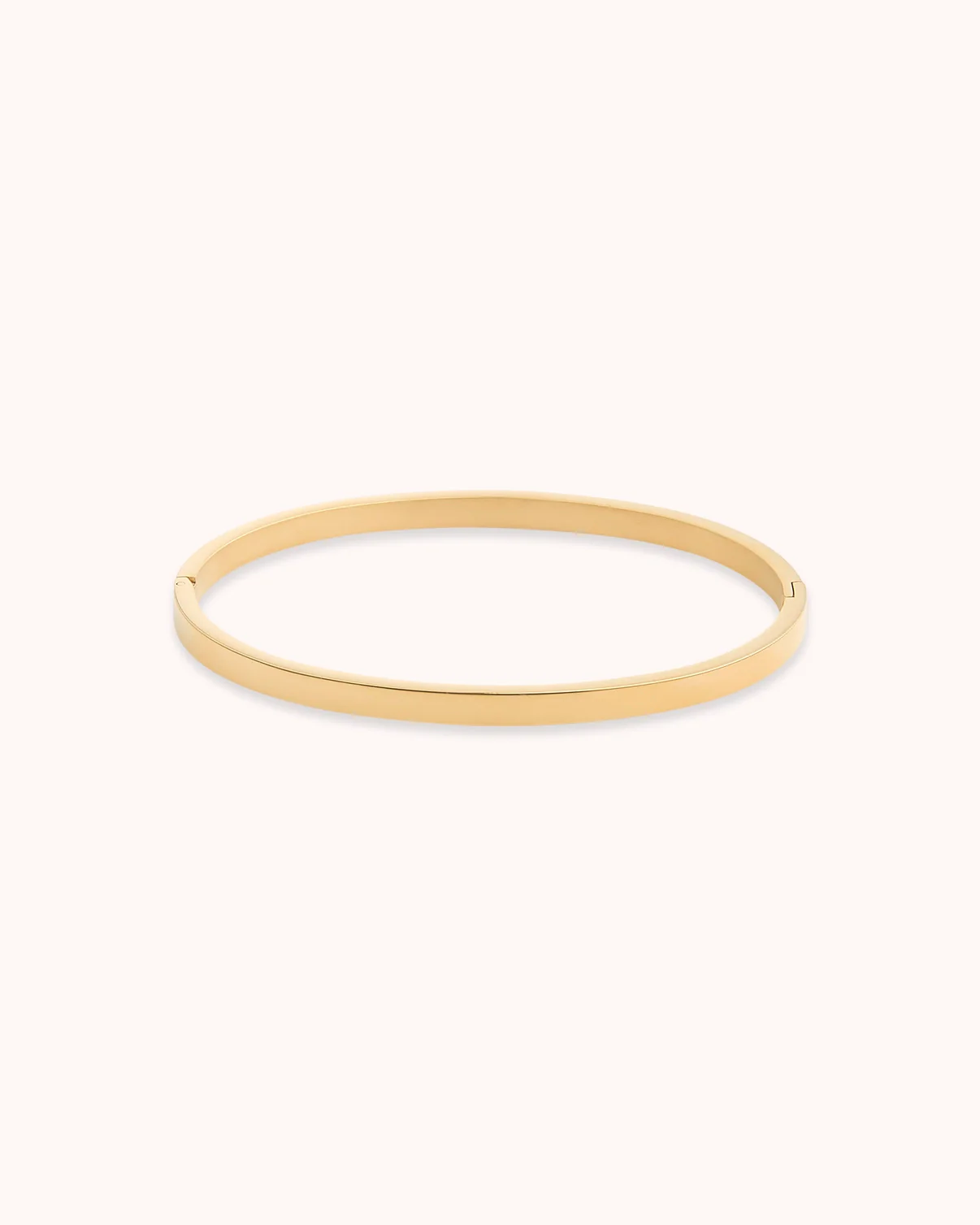 Slim Square Bangle in Gold