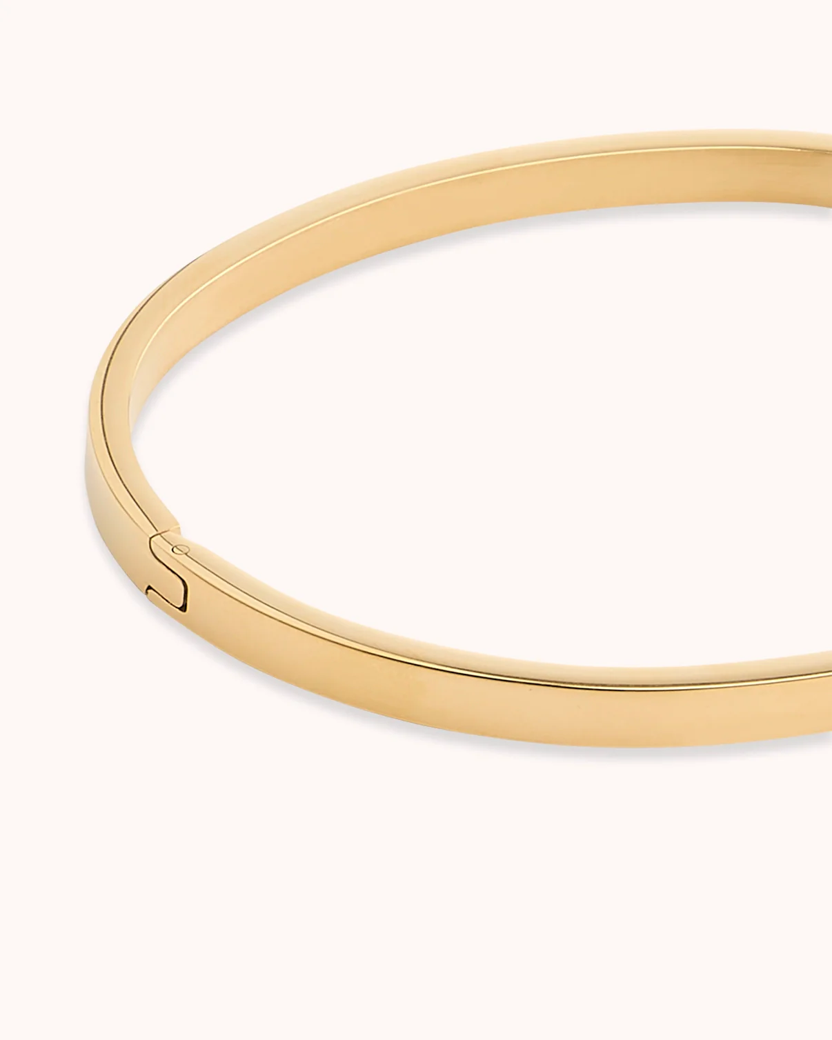 Slim Square Bangle in Gold - Image 2