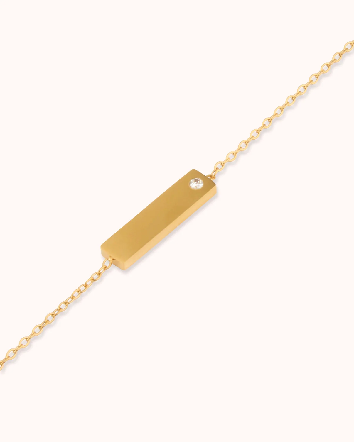 Rectangle Pendant Chain Bracelet - Image 2