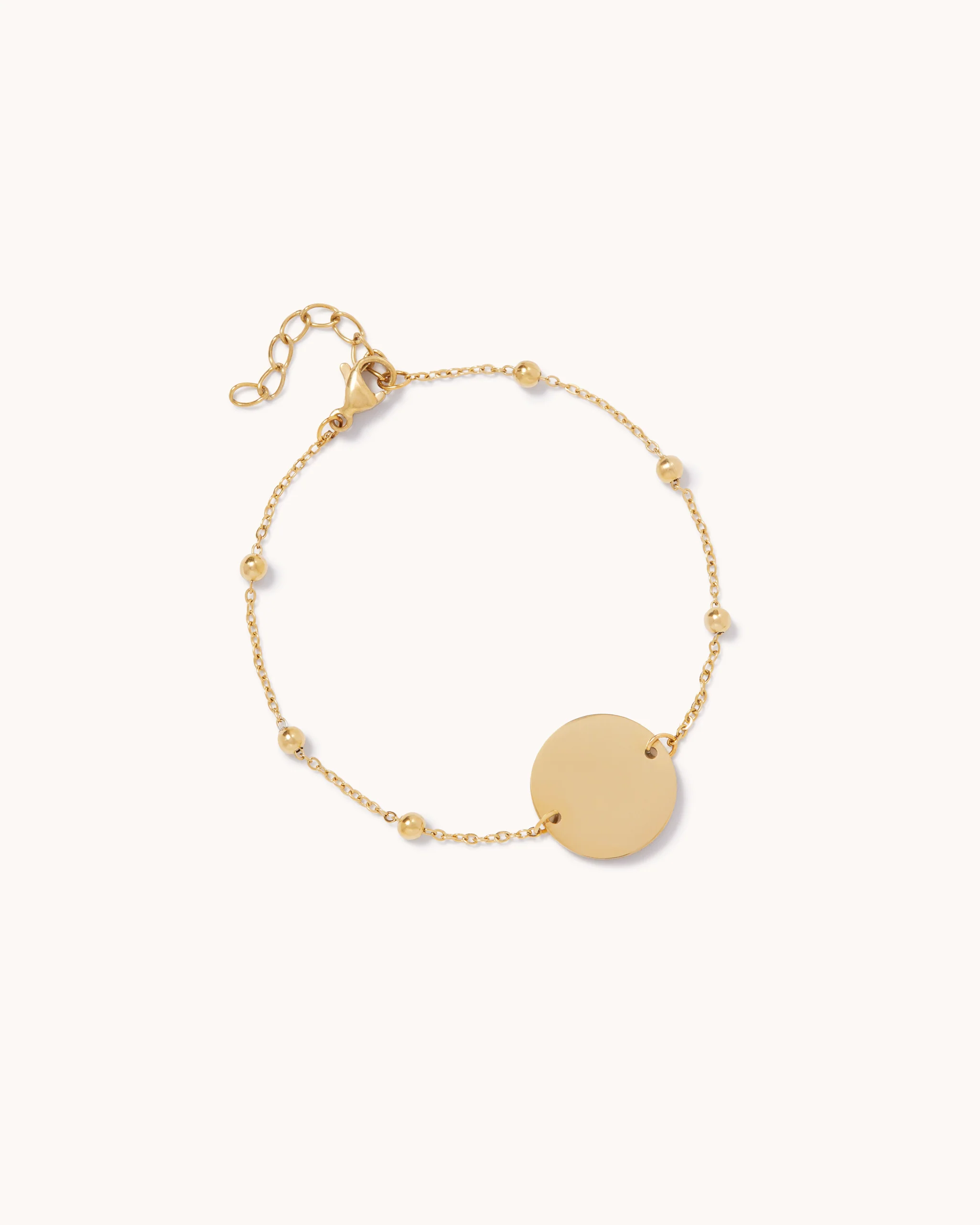 Circle Beaded Chain Bracelet