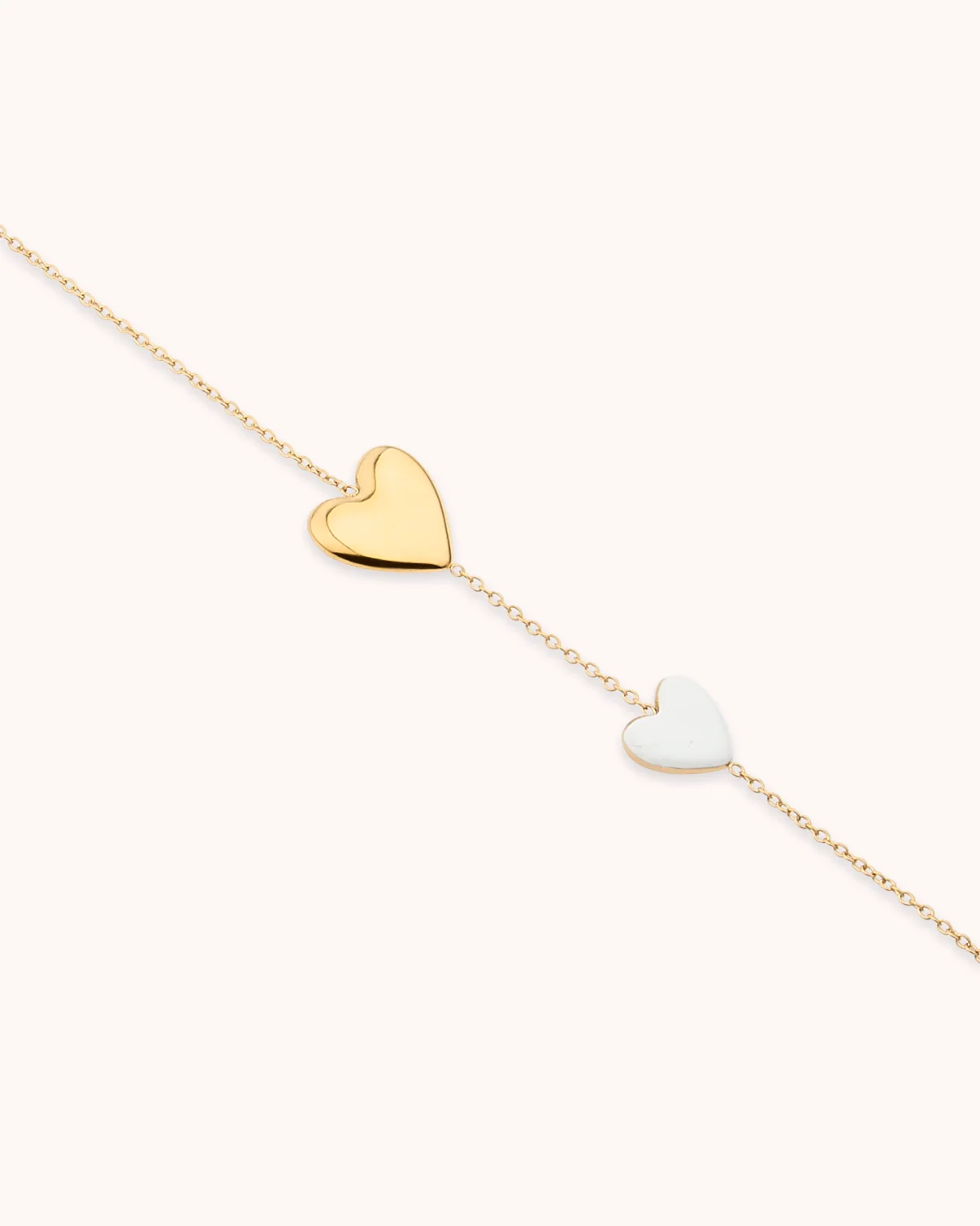 Double Hearts Chain Bracelet - Image 2