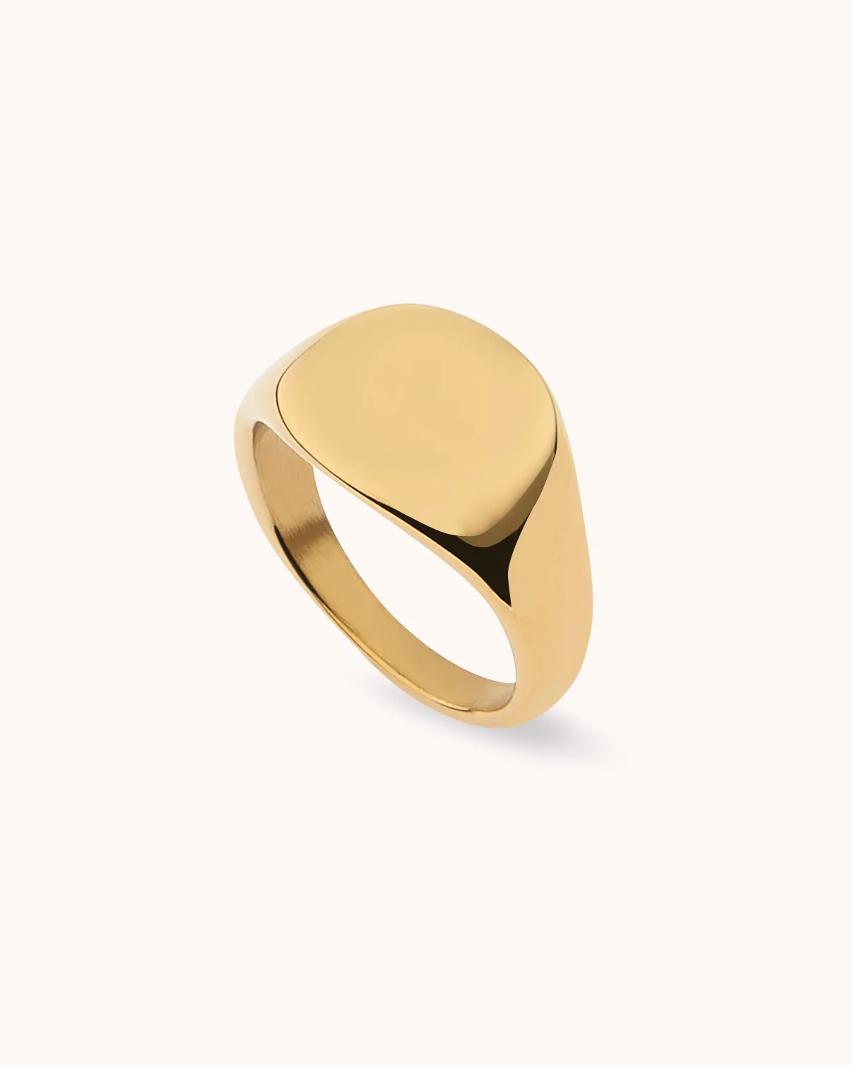 Chunky Signet Ring in Gold - Image 2