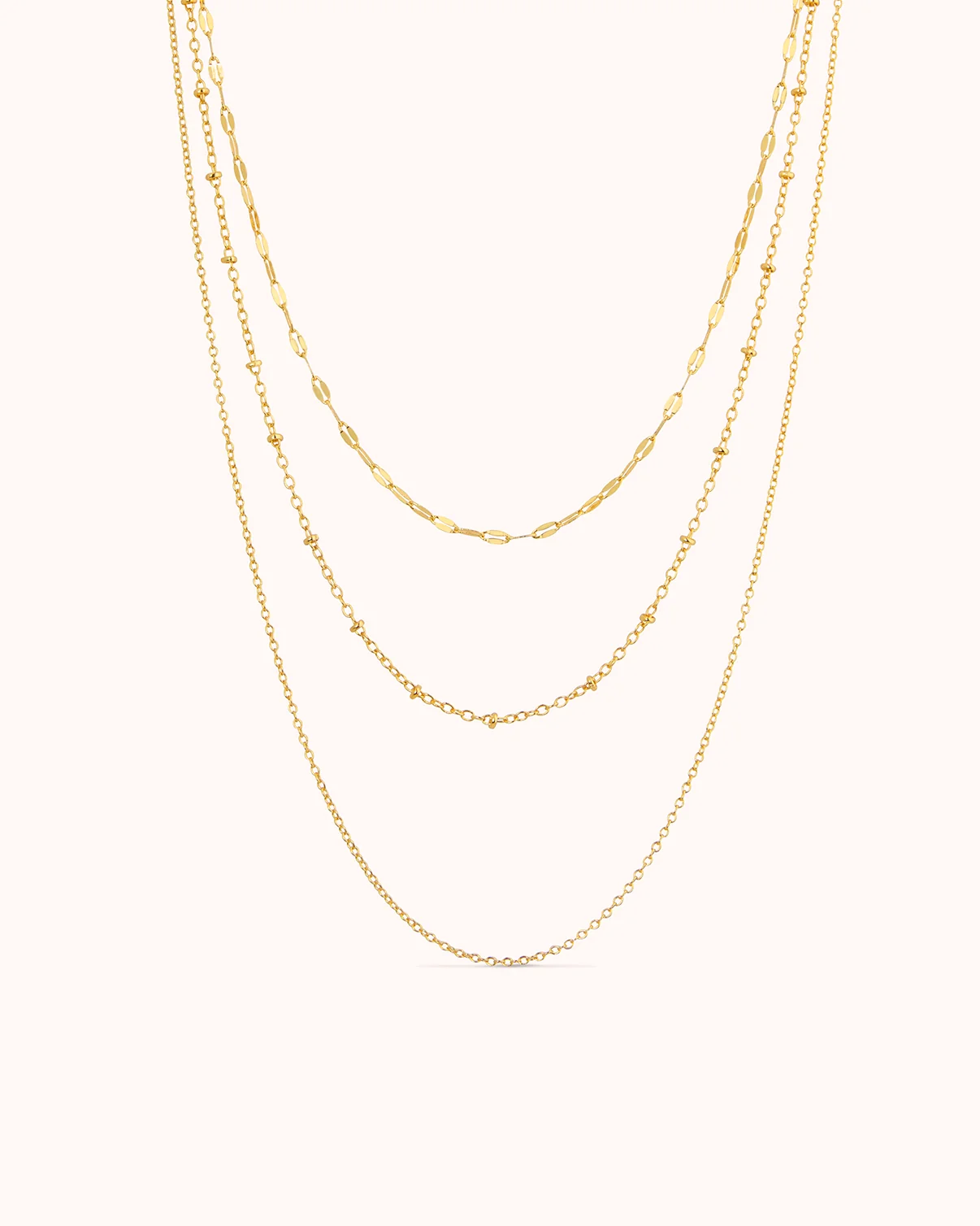 Multi Chain Necklace in Gold