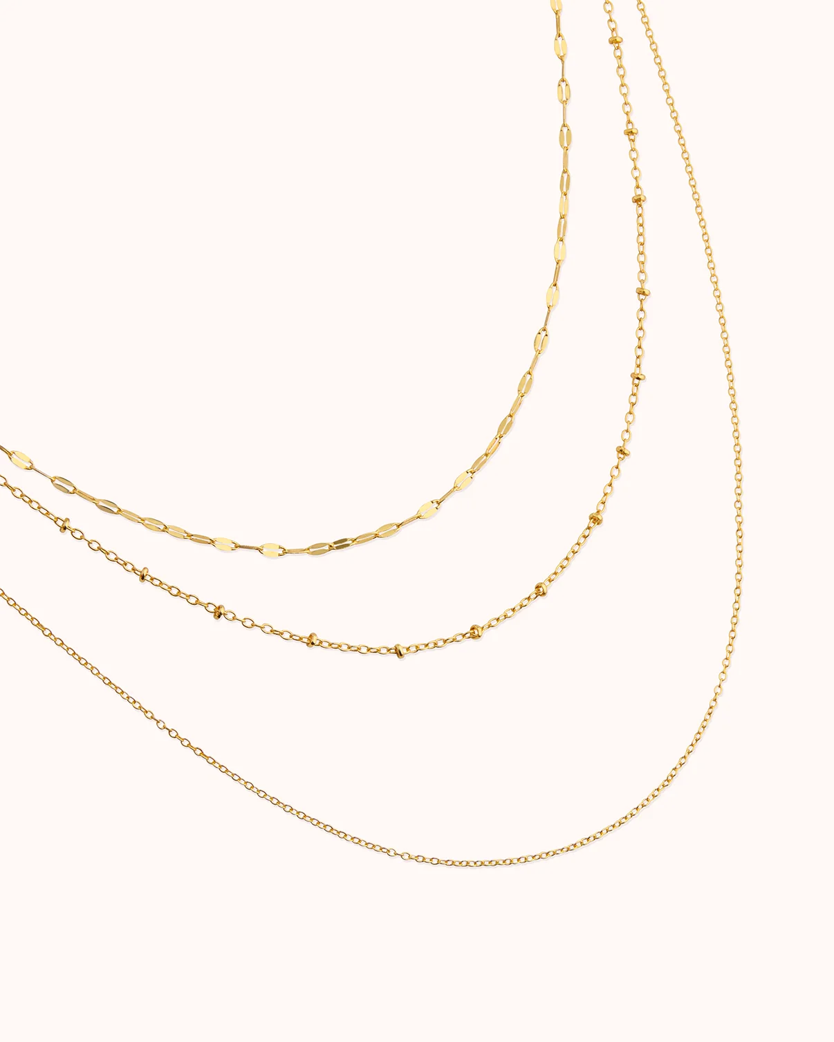 Multi Chain Necklace in Gold - Image 3