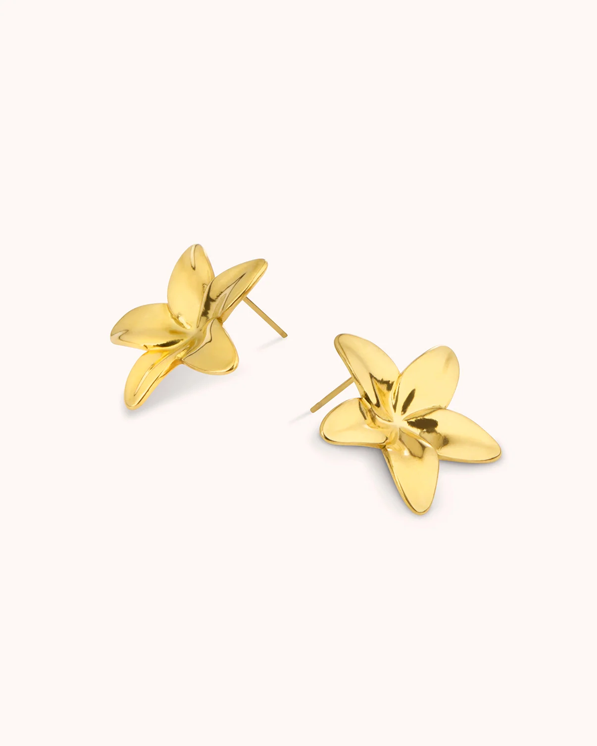 Waterproof Small Flower Stud Earrings in Gold - Image 3