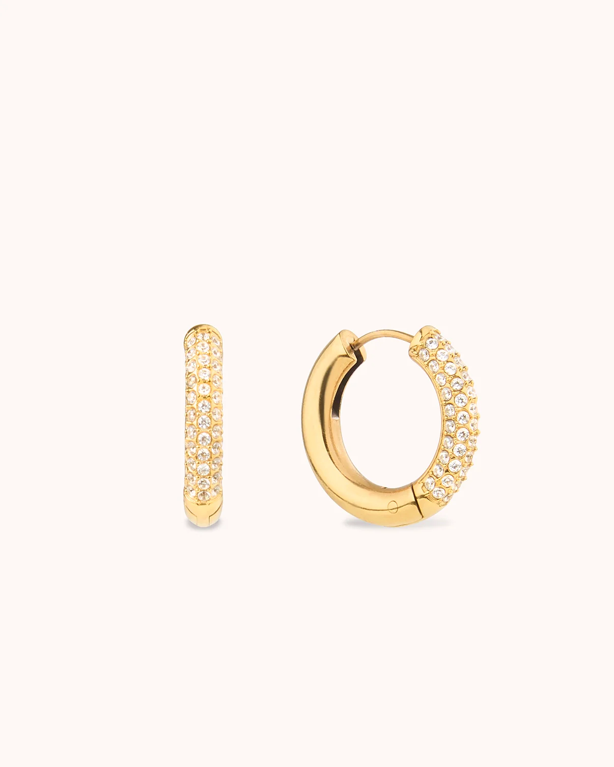 Waterproof Half Hoop Earrings in Gold