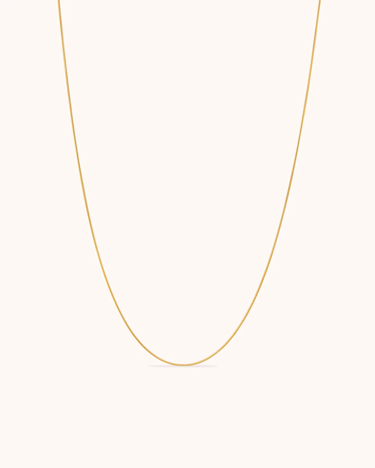 Waterproof Slinky Thin Chain Necklace in Gold