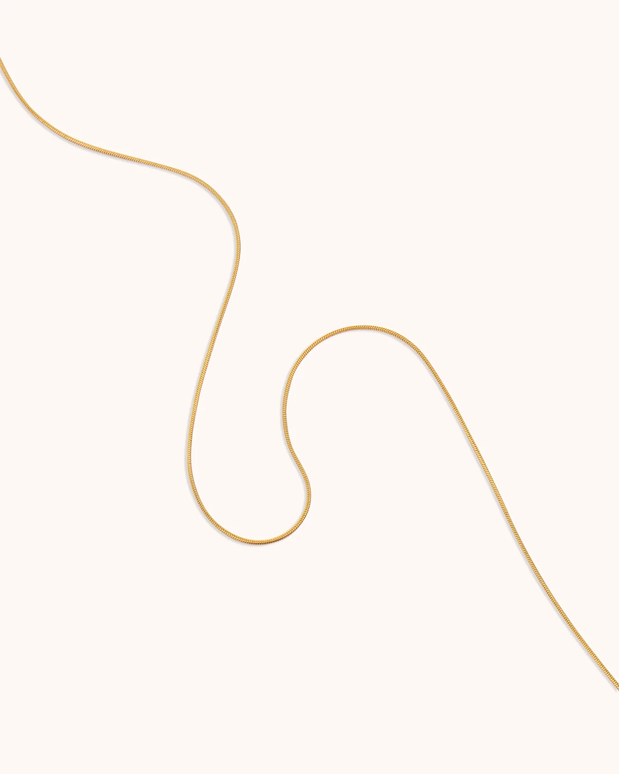 Waterproof Slinky Thin Chain Necklace in Gold - Image 3