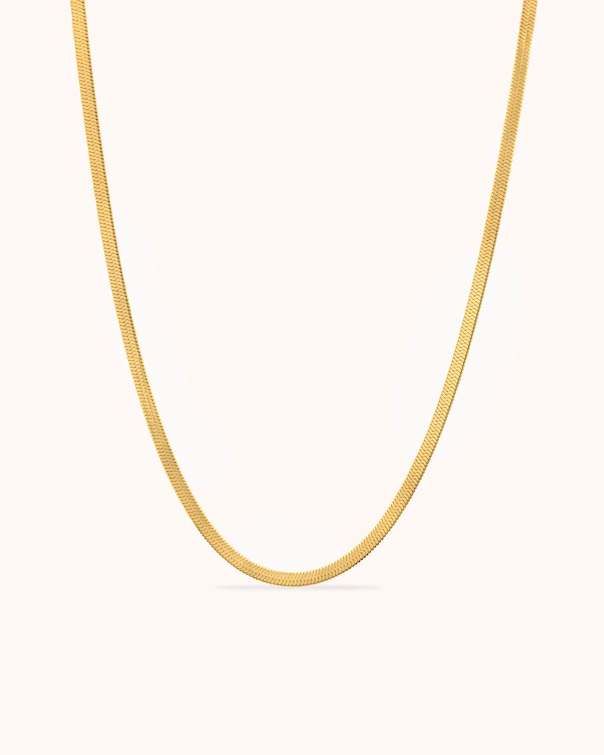 Slinky Thick Chain Necklace in Gold