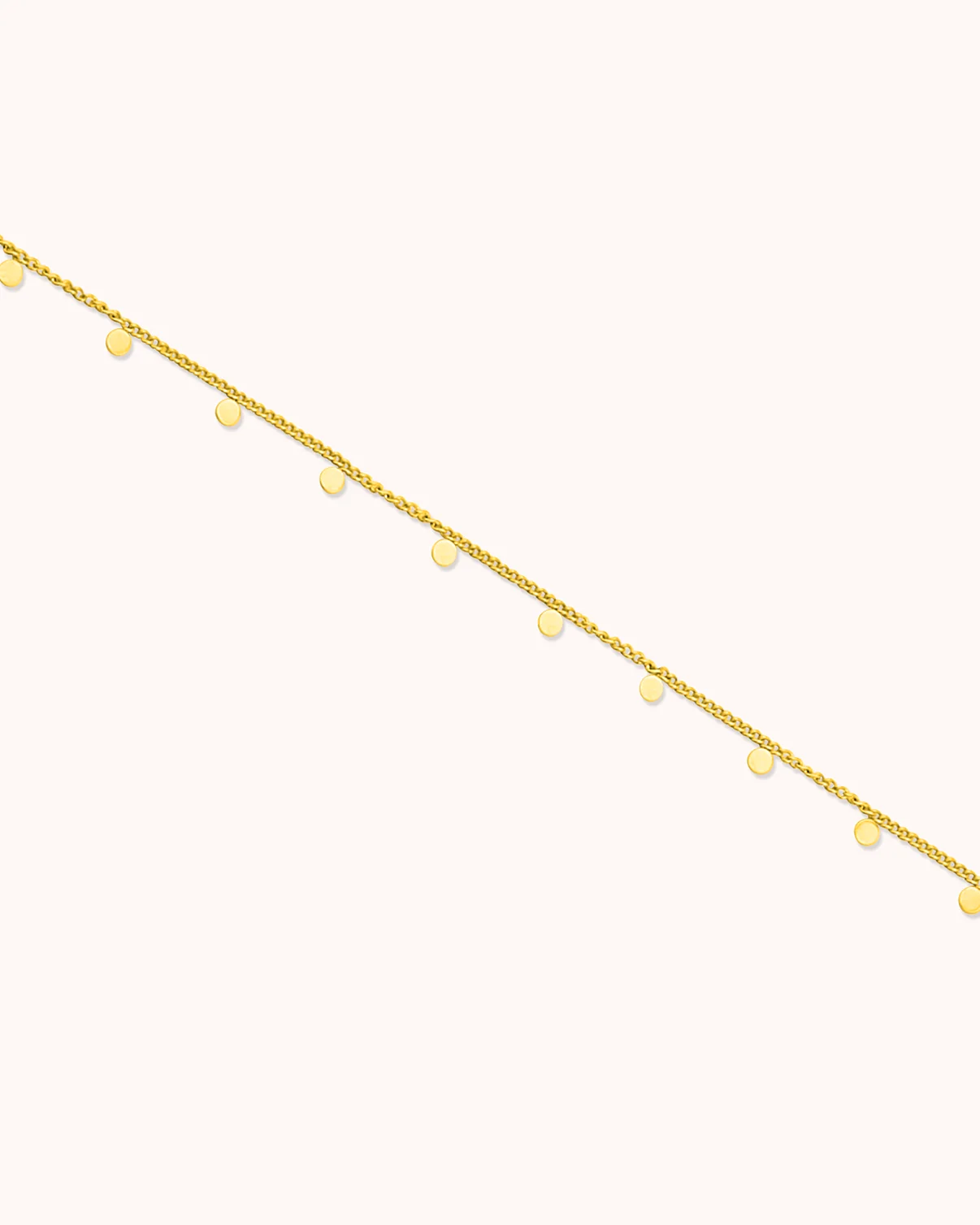 Waterproof Circle Pendant Necklace in Gold - Image 3