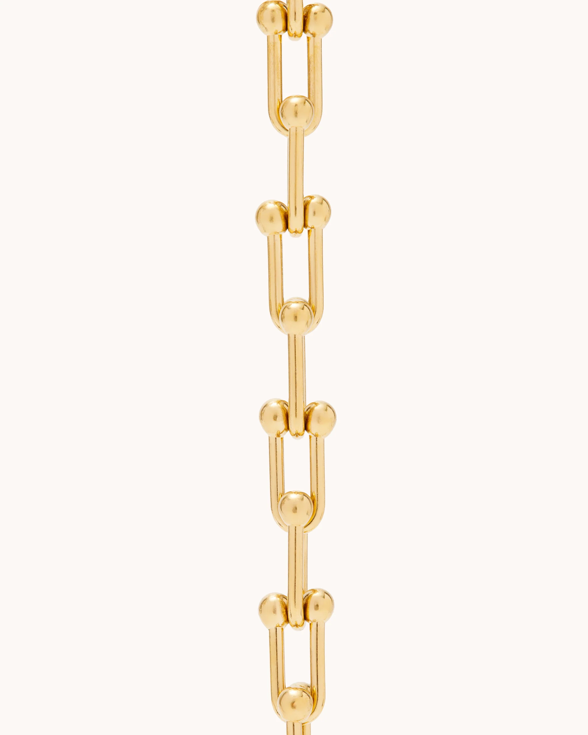 Ball Chain Link Necklace in Gold - Image 6