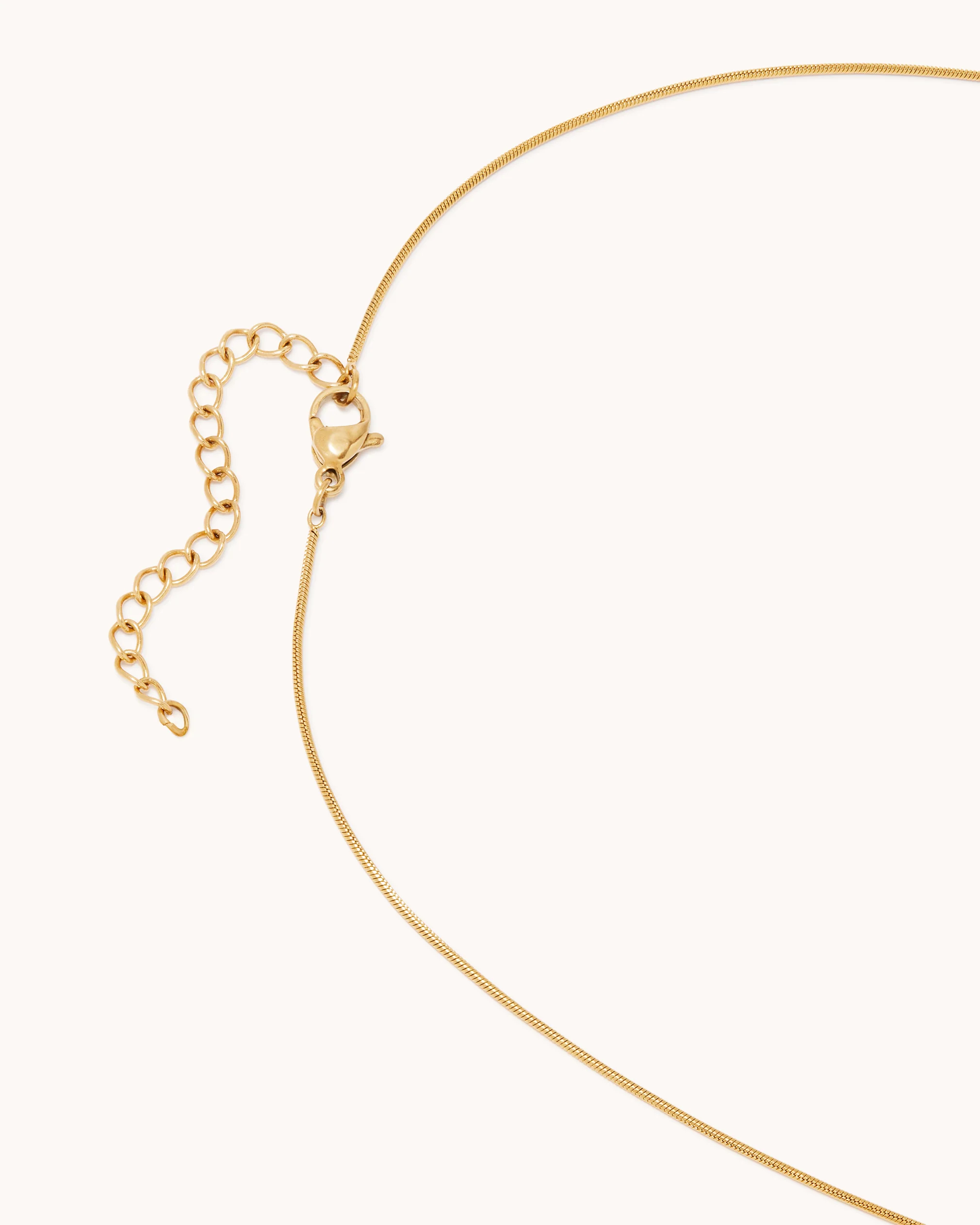 Short Bean Necklace in Gold - Image 4