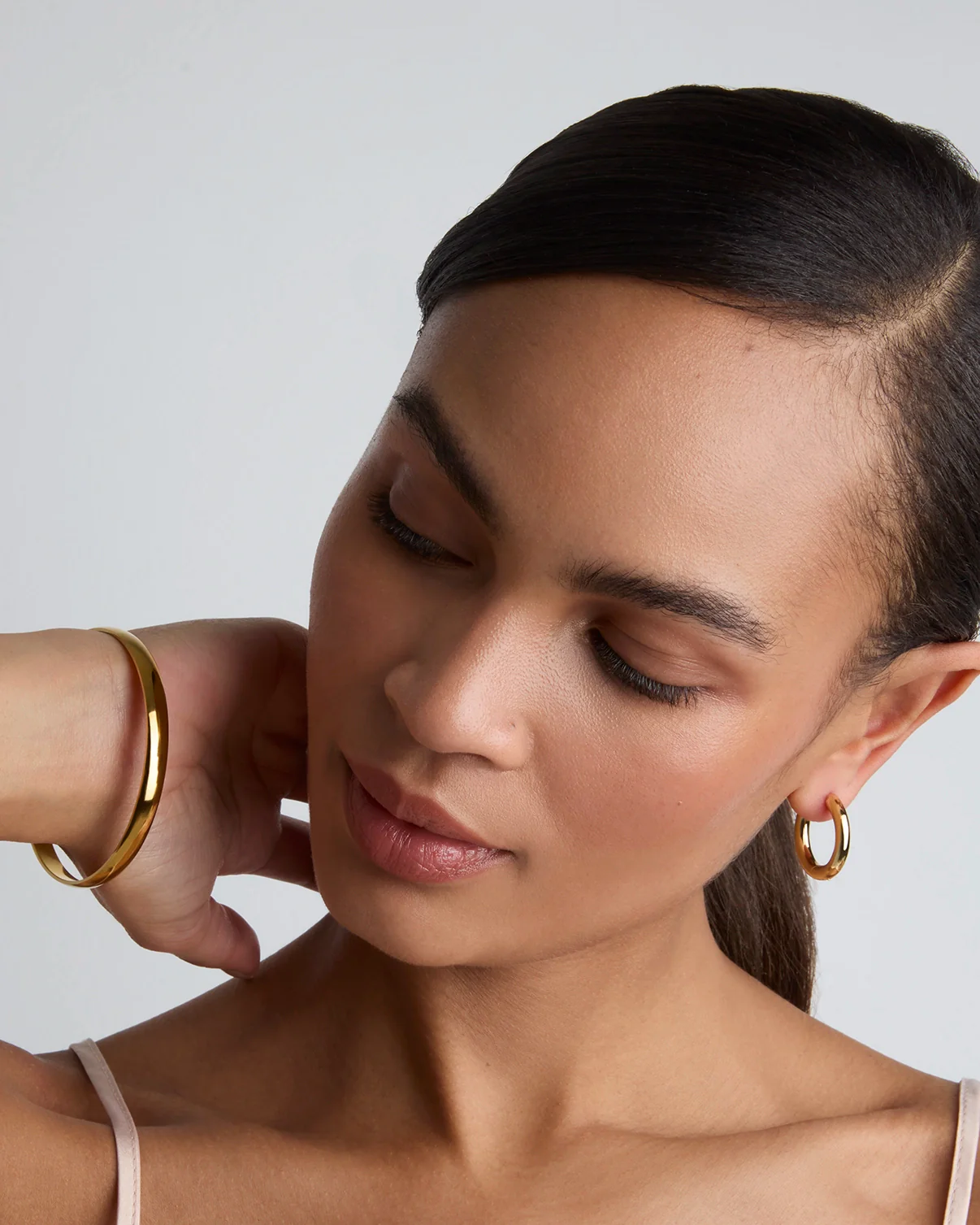 Waterproof Smooth Bracelet in Gold