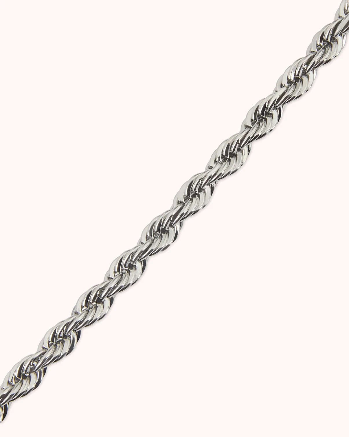 Waterproof Twisted Chain Bracelet in Silver - Image 3