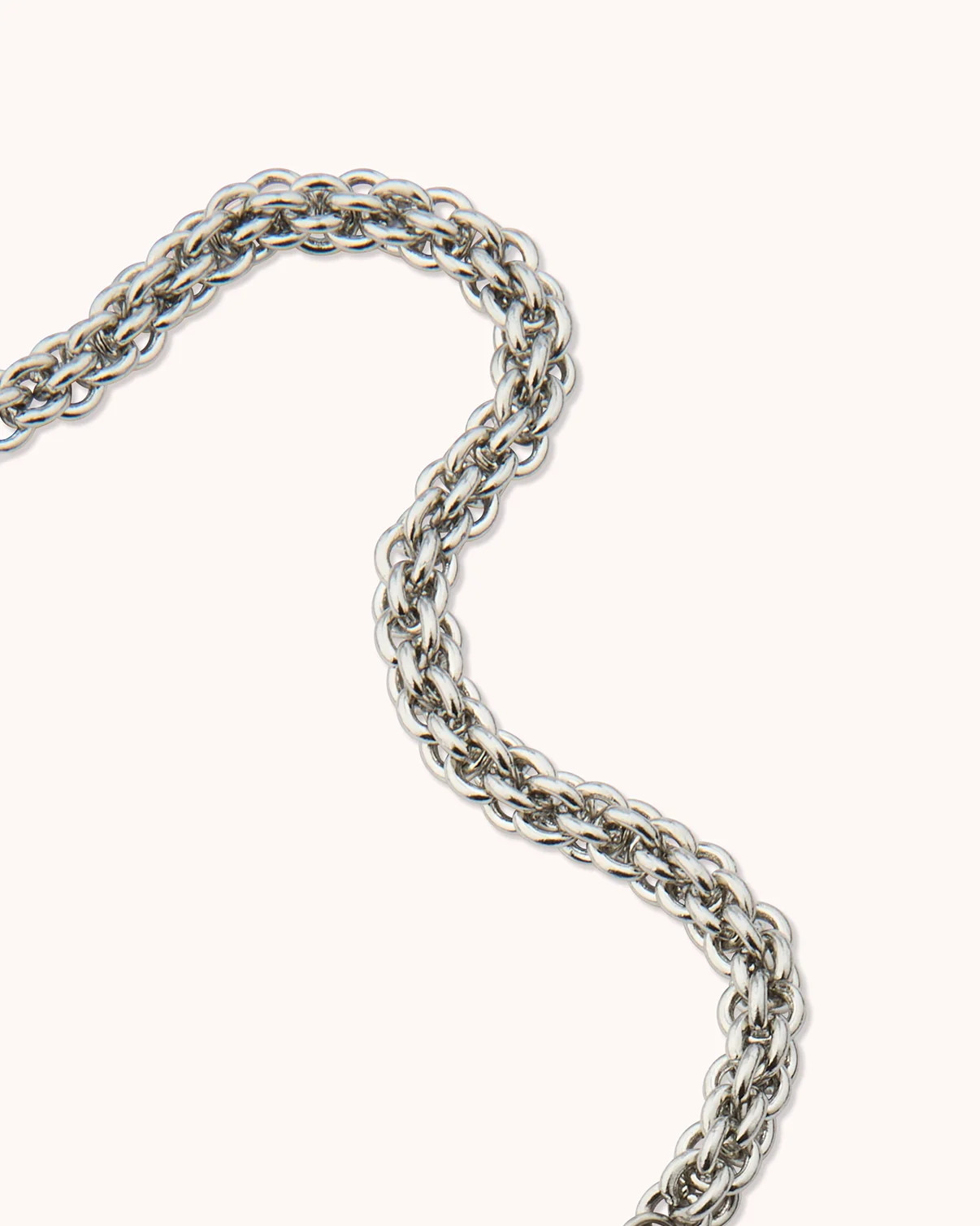 Waterproof Thick Link Chain Bracelet in Silver - Image 3