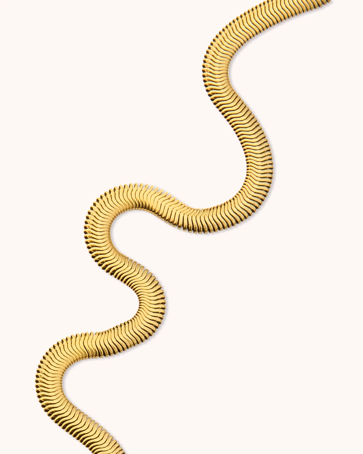 Waterproof Thick Snake Chain Bracelet in Gold - Image 3